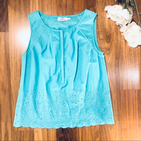 Vineyard Vines Eyelet Tank - Picture 1 of 3